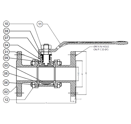 Ball Valve Full Bore 3 Pcs Diagram Manual