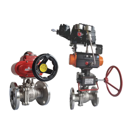 Ball Valve With Actuators